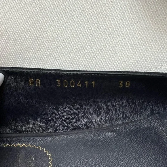 Saint Laurent vintage ballerinas flats size 38 navy authentic - Picture 7 of 10